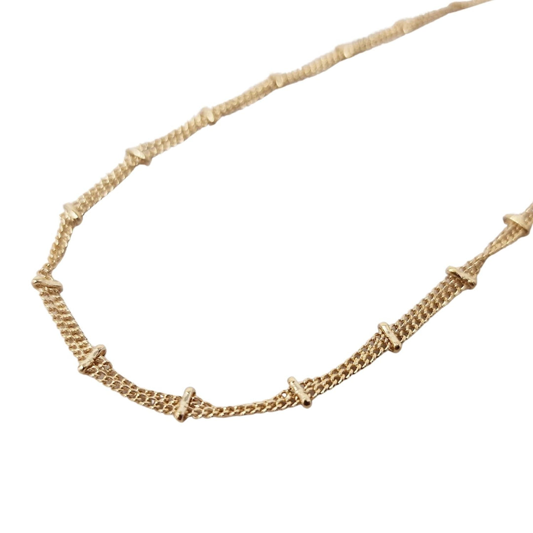 18ct Gold Vermeil Double Chain Necklace