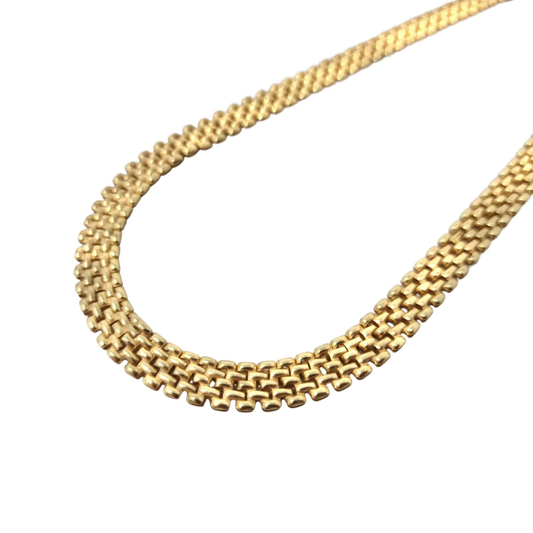 18ct Gold Vermeil Luxury Woven Necklace