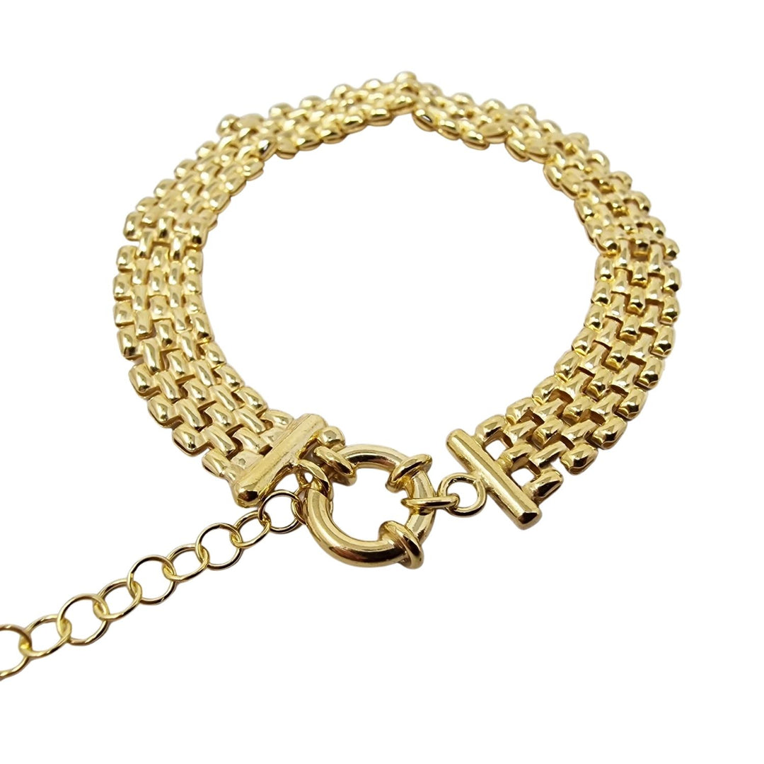 18ct Gold Vermeil Luxury Woven Bracelet