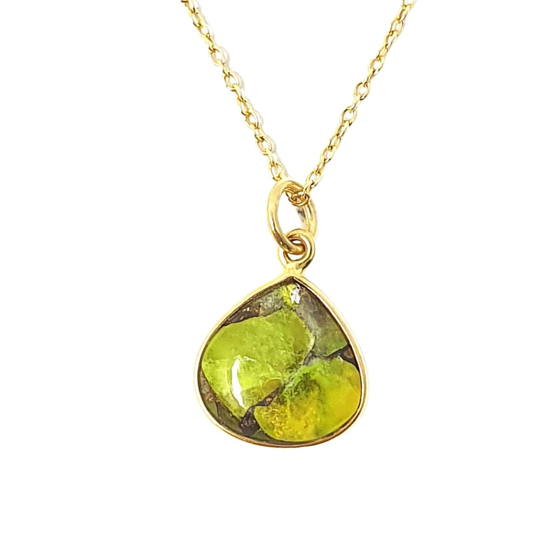 18ct Gold Vermeil Plated Peridot Necklace