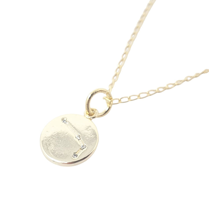 Aries Gold Plated Constellation Star Map Pendant Charm Necklace
