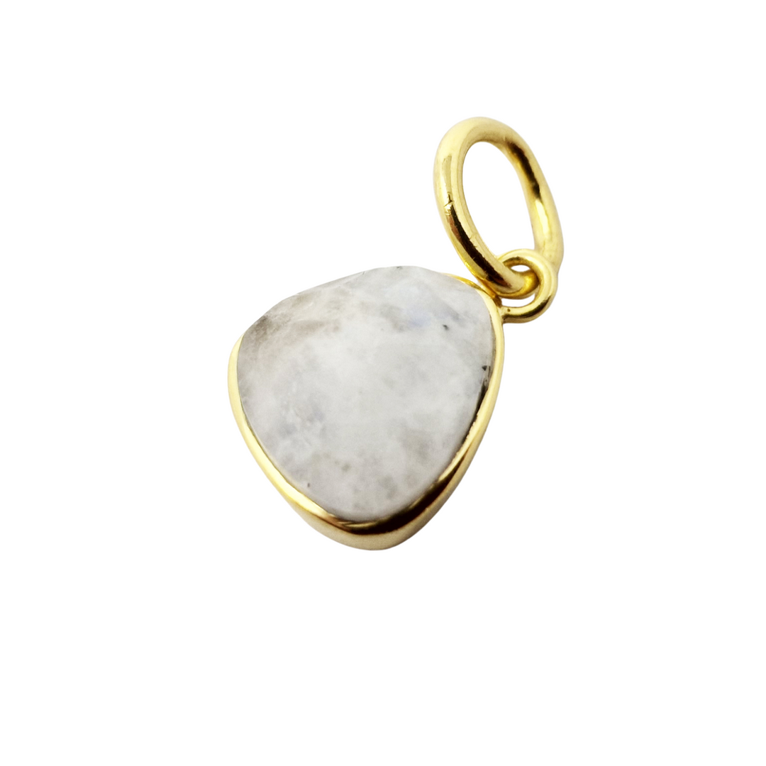 18ct Gold Vermeil Bezel Pendant Moonstone