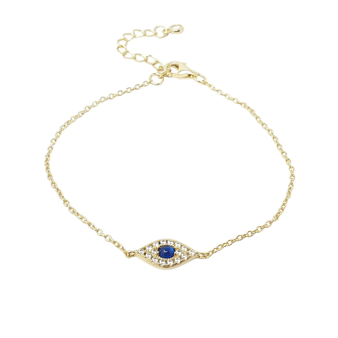 Minimalist Elegant Evil Eye Gold Plated Bracelet