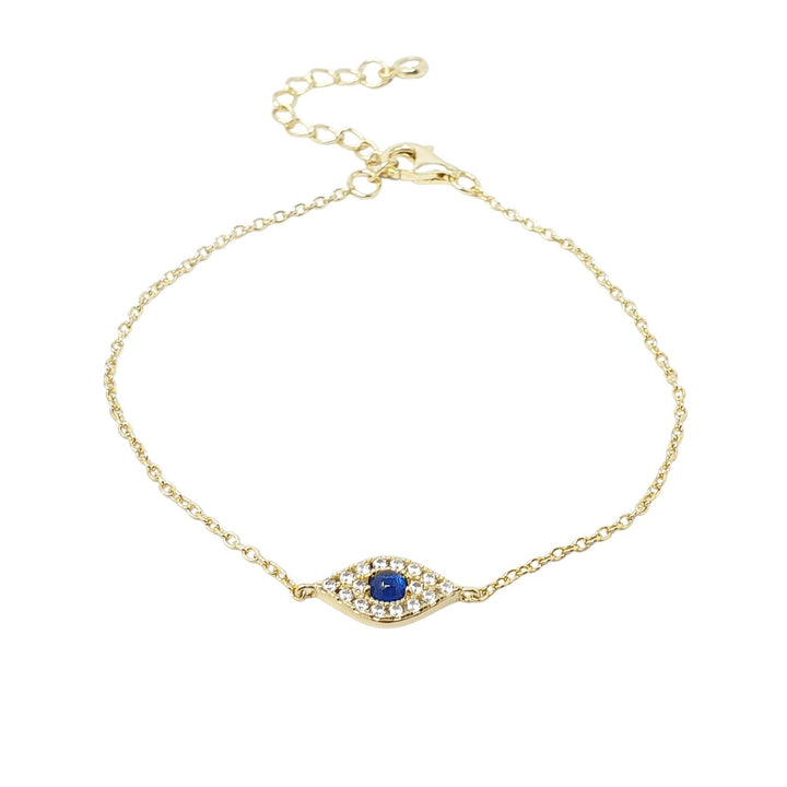 Minimalist Elegant Evil Eye Gold Plated Bracelet