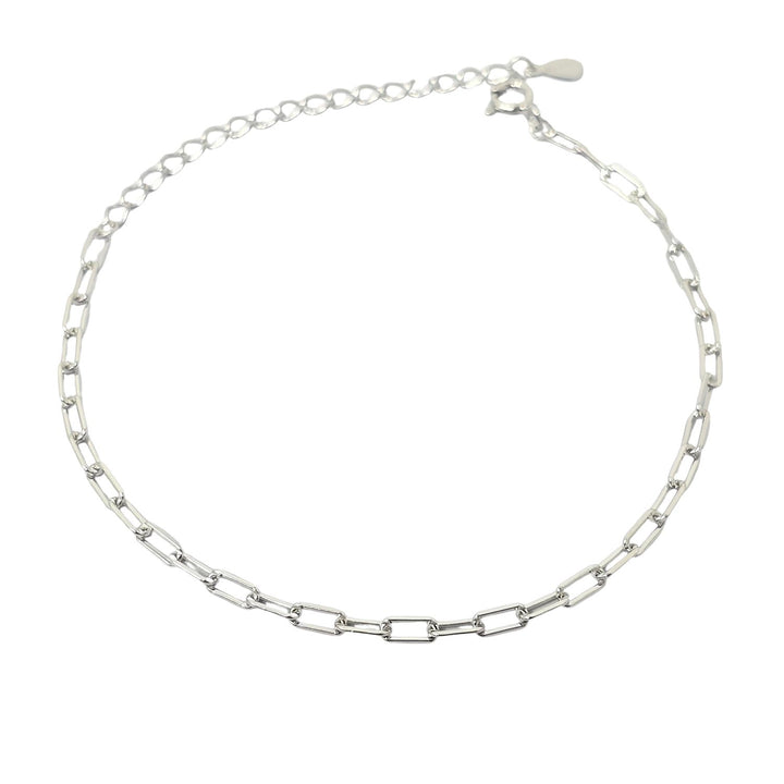 Silver Everyday Paperclip Chain Stacking Bracelet