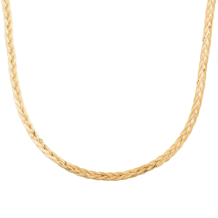 Interwoven Herringbone Necklace Luxe