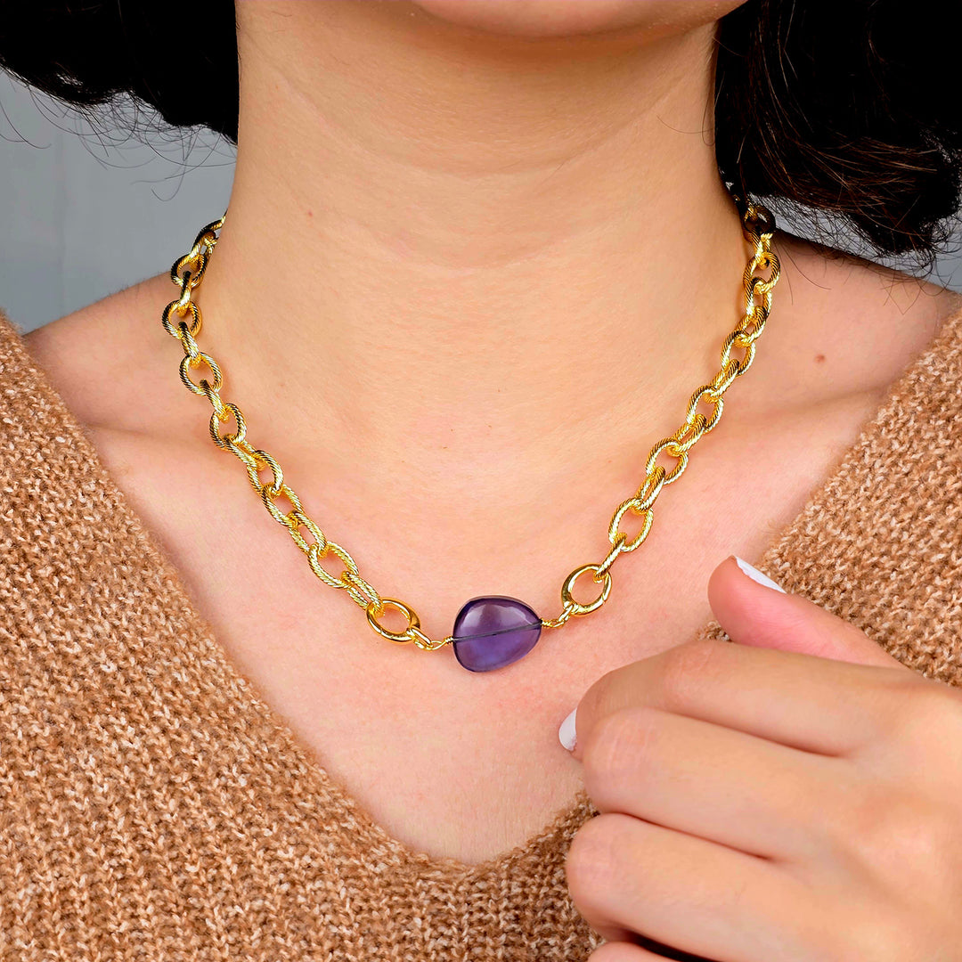 Alexandrite June Birthstone Statement Pendant Necklace