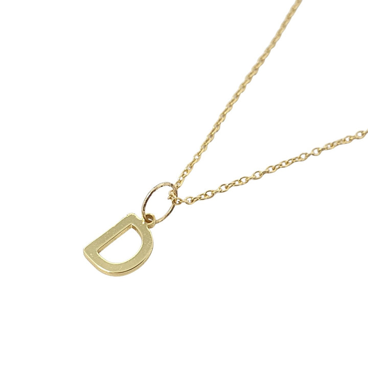 18ct Gold Vermeil Alpha Initial Necklace
