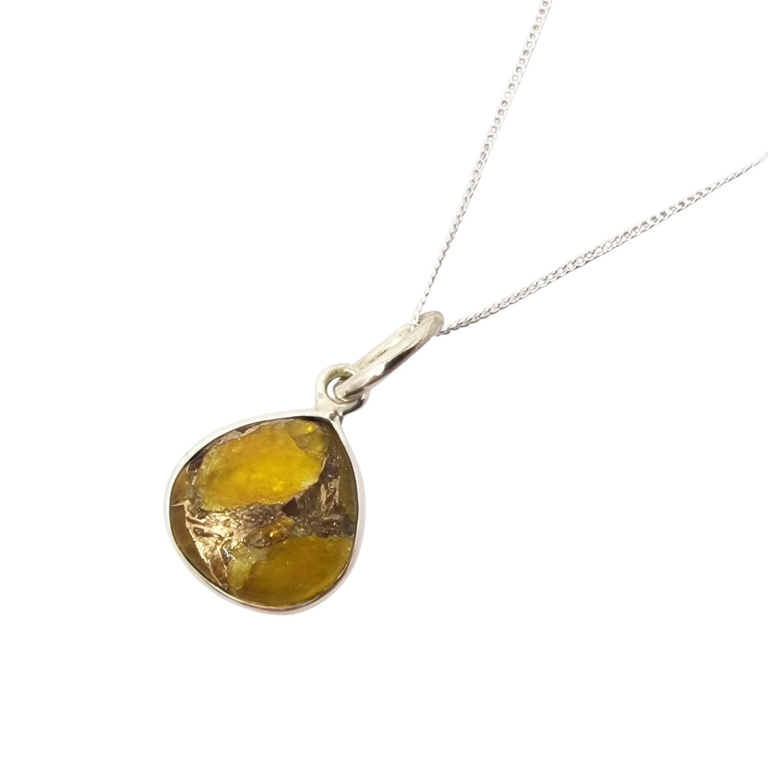 Citrine November Birthstone Sterling Silver Necklace