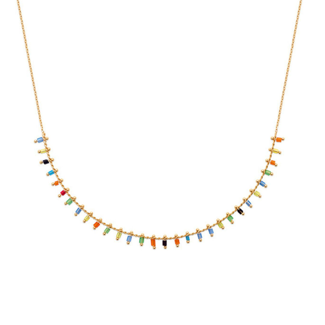 Felicia Carnival Mixed Bead Necklace