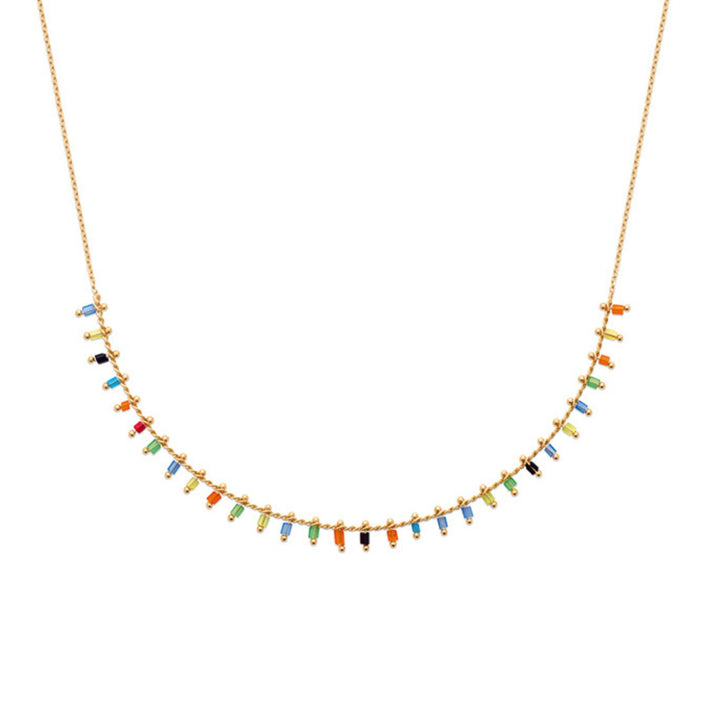 Felicia Carnival Mixed Bead Necklace