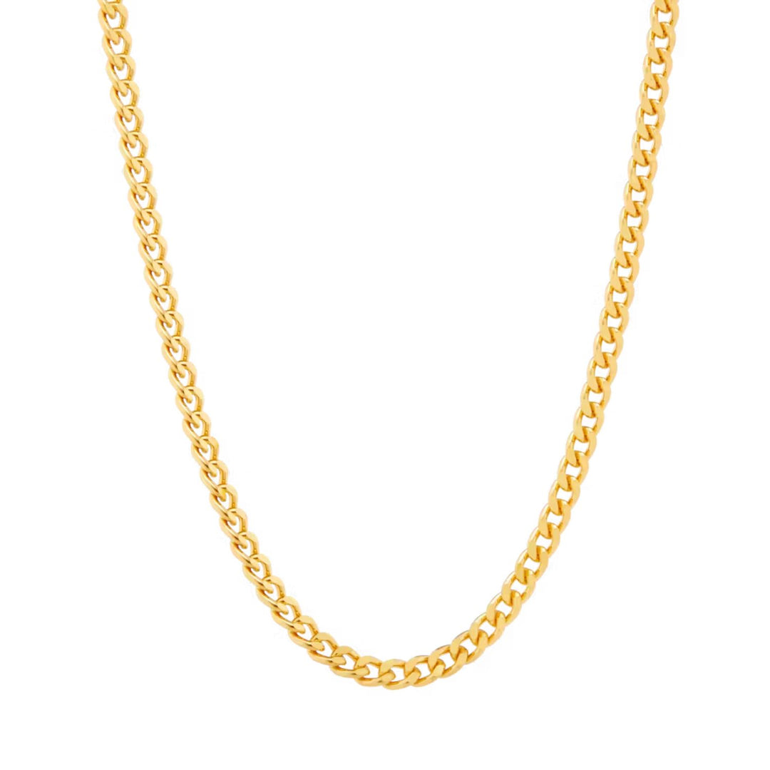 18ct Gold Vermeil Cuban Chain Necklace