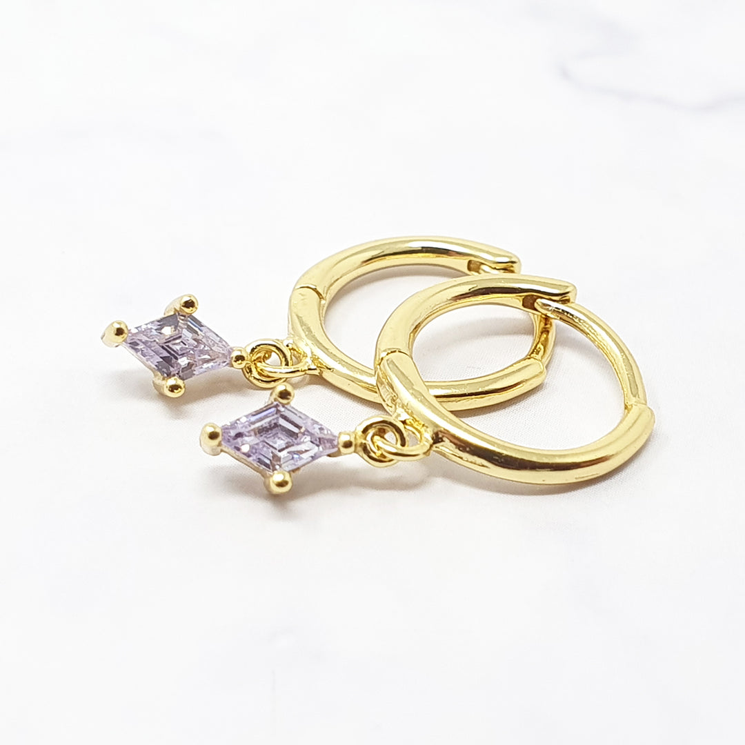 Alexandrite June Birthstone Gold Plated Earrings Gift Set For Her