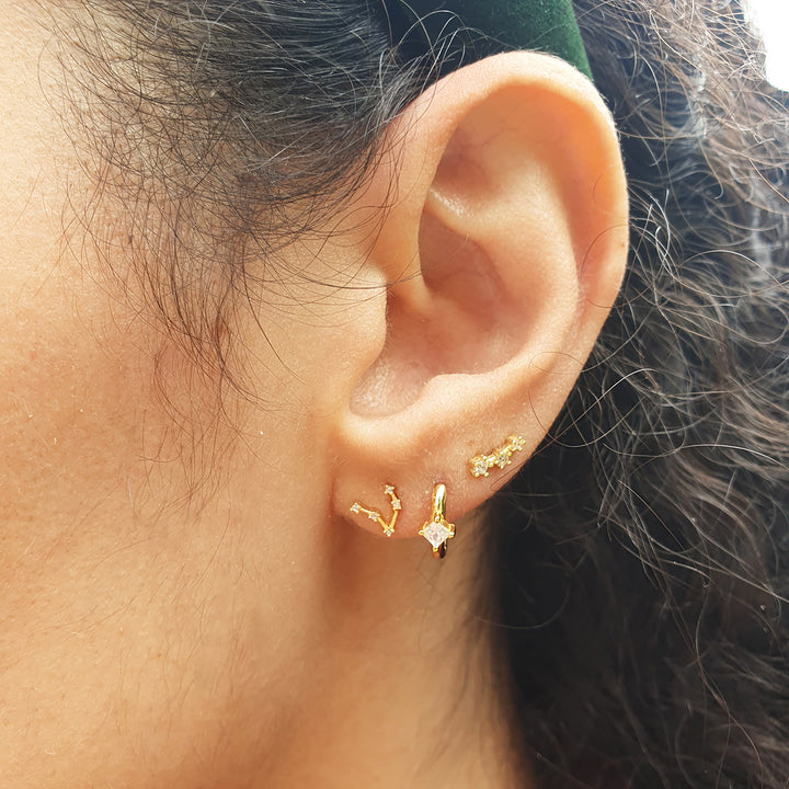 Aries Star Sign Constellation Astrology Tiny Earrings