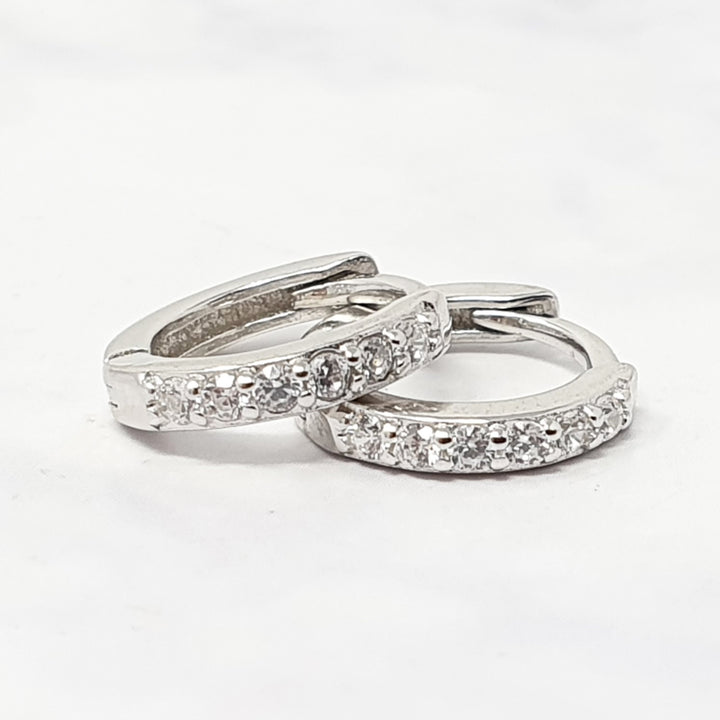 Everyday April Birthstone Diamond Sterling Silver Earrings Gift Set