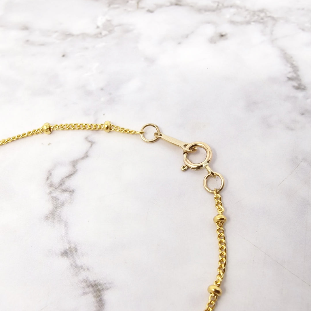 Raw Sapphire September Birthstone Satellite Bracelet