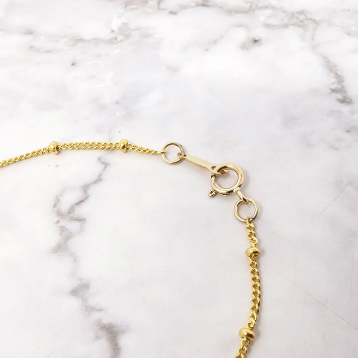 Raw Sapphire September Birthstone Satellite Bracelet
