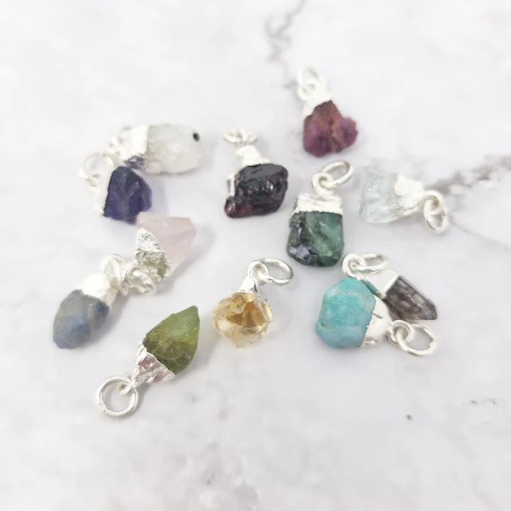 925 Sterling Silver Initial And Crystal Necklace