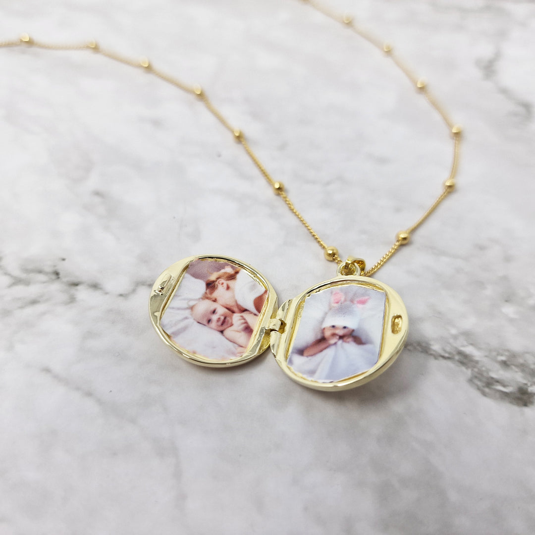 Camilla Personalised Birthstone Locket Necklace