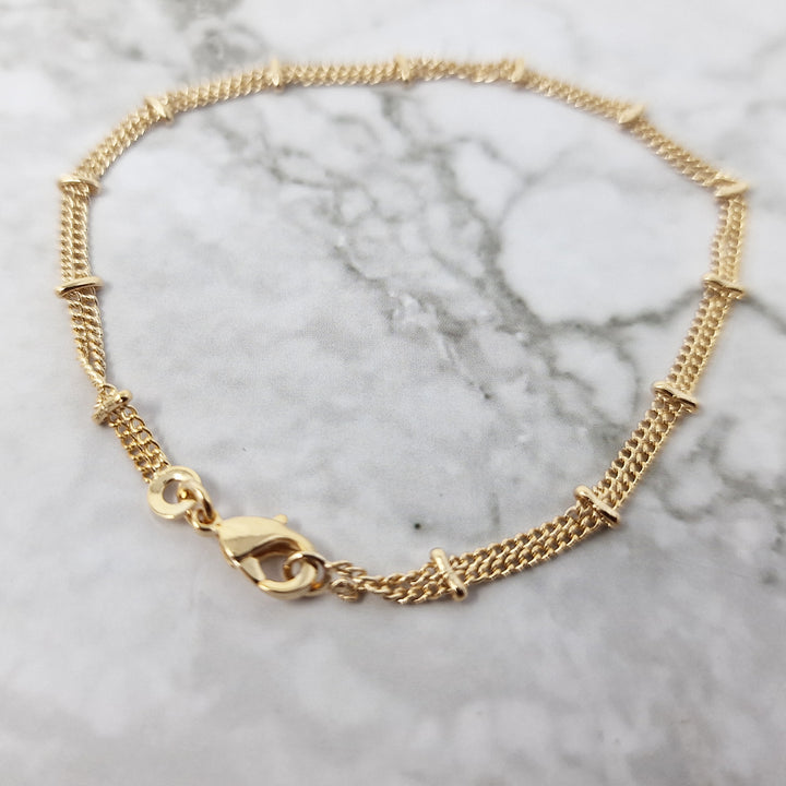 Chiara Double Chain Gold Bracelet