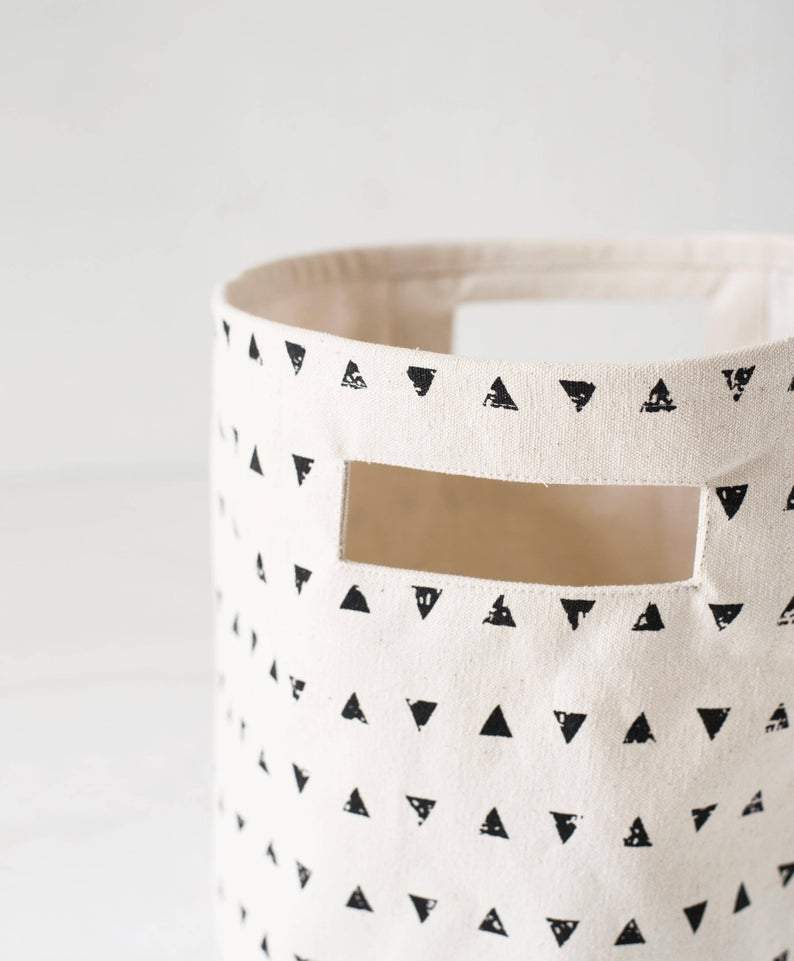 Neha - Small Triangle Print Storage Basket