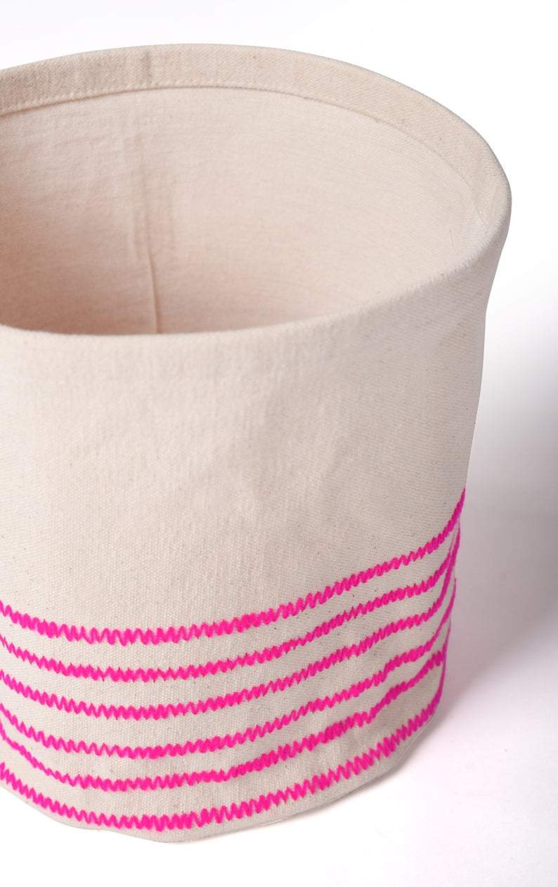 Chetana - Small Bright Pink Storage Basket