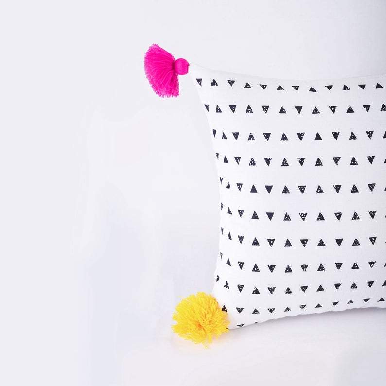 Geometric Aztec Print Pillow CaseC over