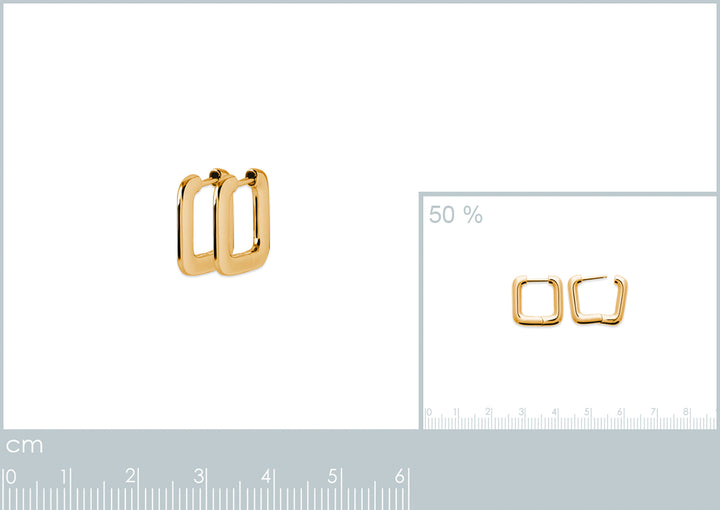 18k Gold Vermeil Plated Charm Earrings Mini