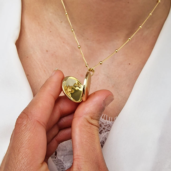 Camilla Personalised Birthstone Locket Necklace