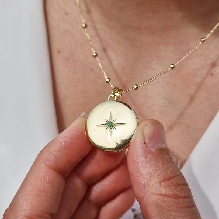 Camilla Personalised Birthstone Locket Necklace