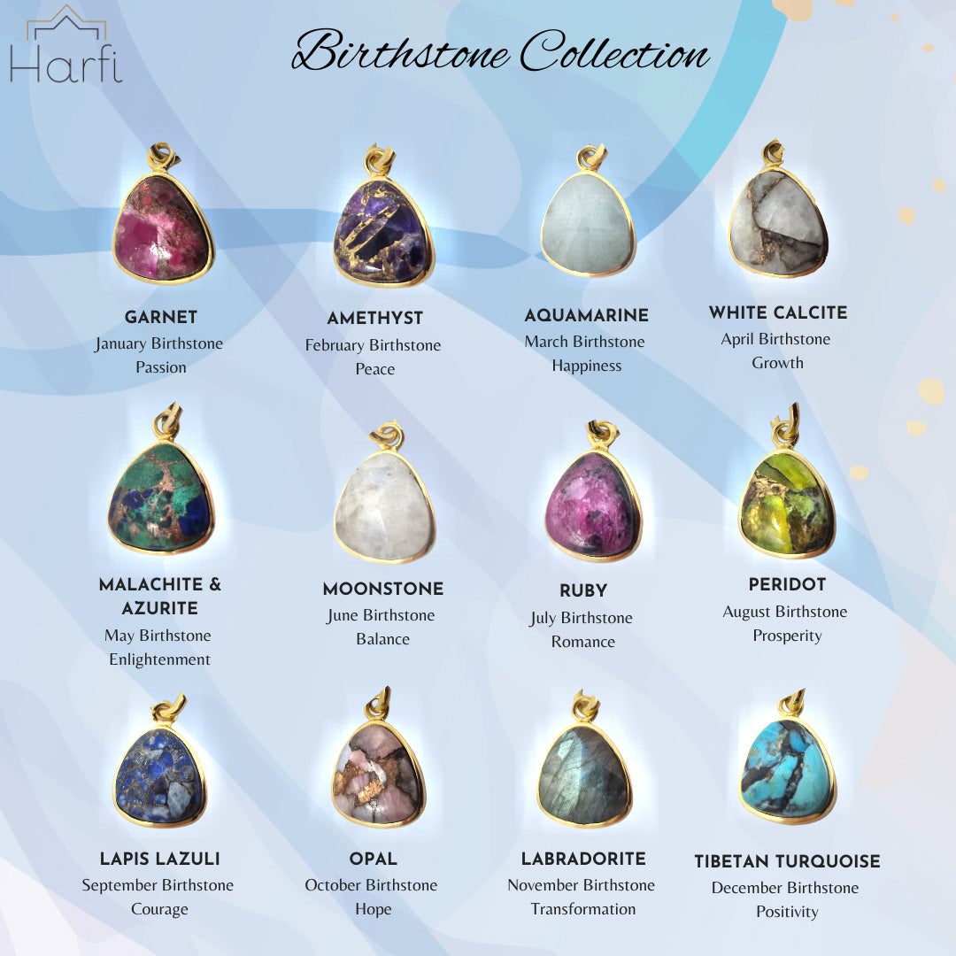 18ct Gold Vermeil Plated Birthstone Personalised Necklace