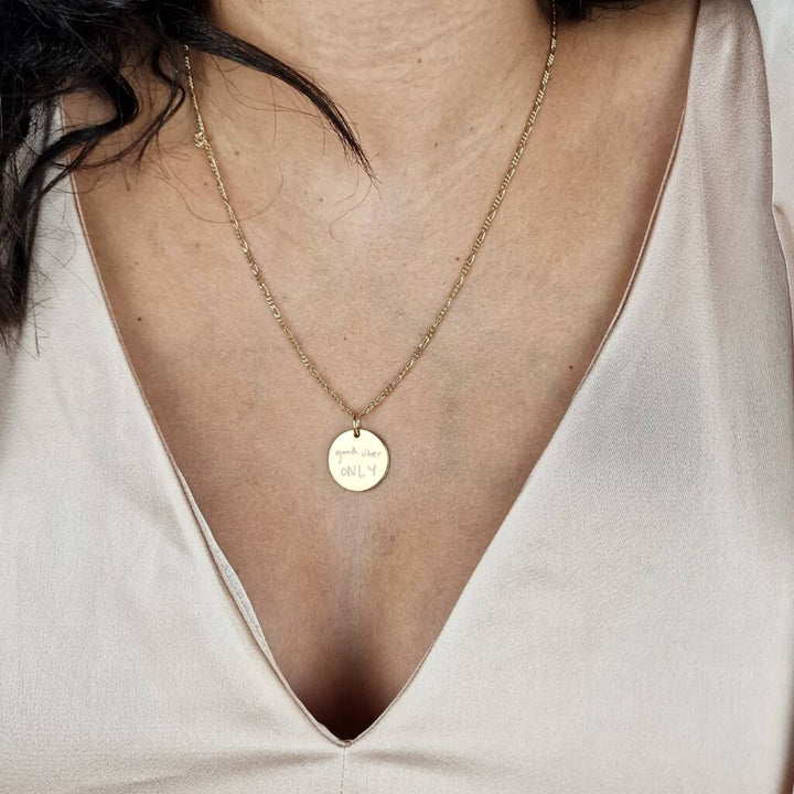 18ct Gold Vermeil Plated Actual Kids Drawing Necklace