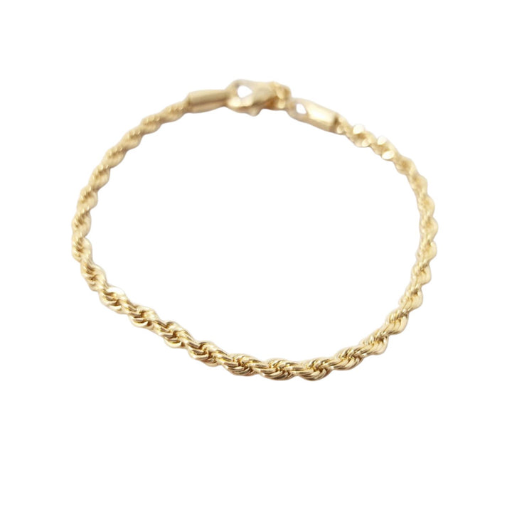 Gold Plated Minimalist Rope Bracelet