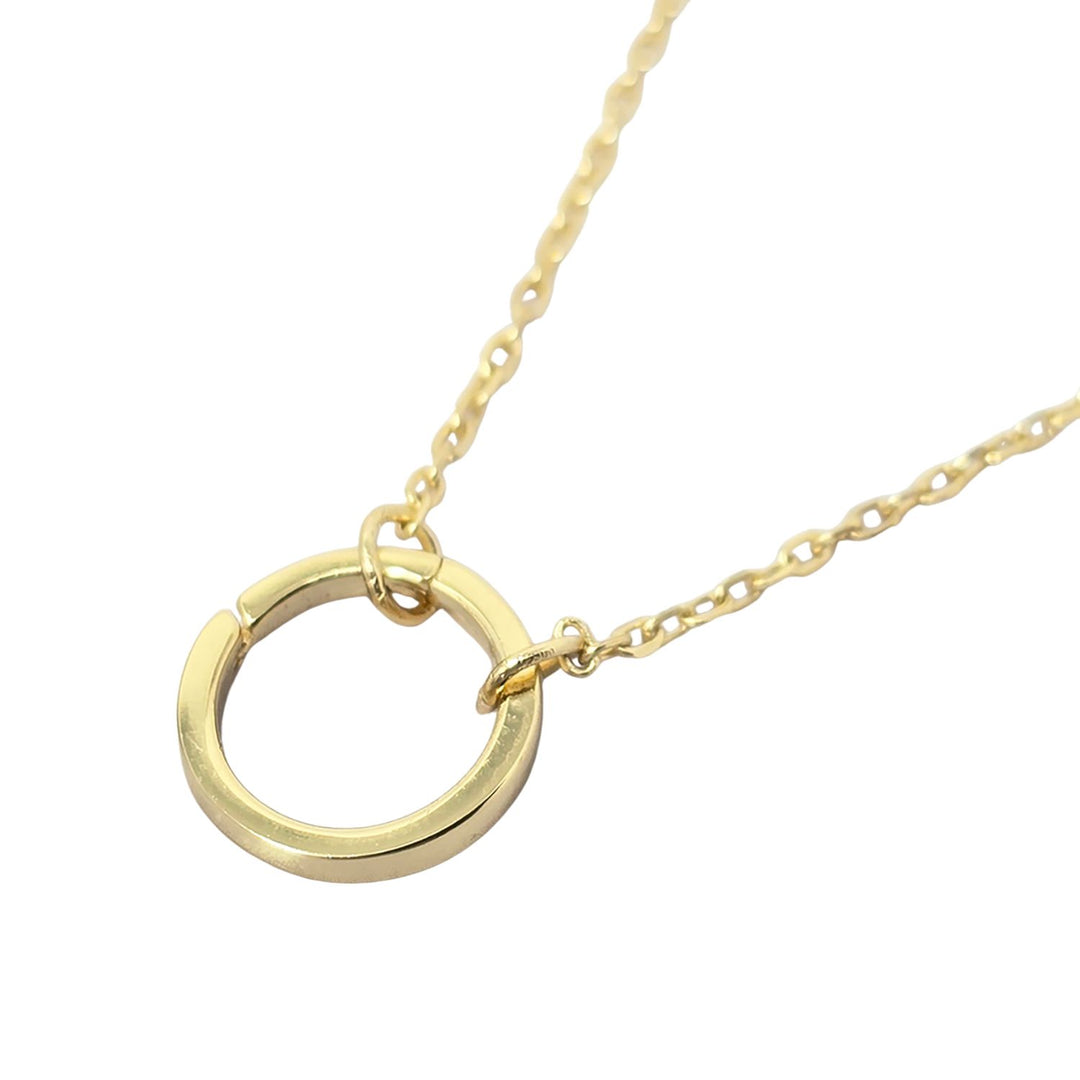 Gold Plated Necklace With Openable Spring Clasp