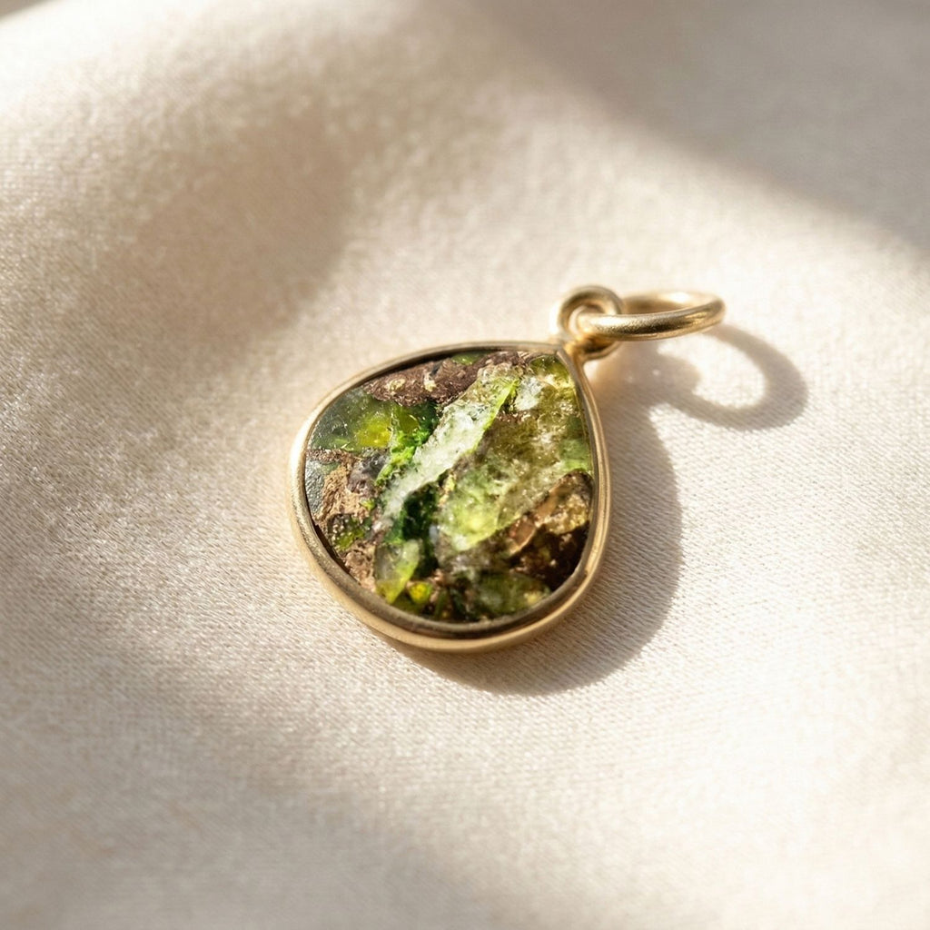 18ct Vermeil Round Bezel Pendant