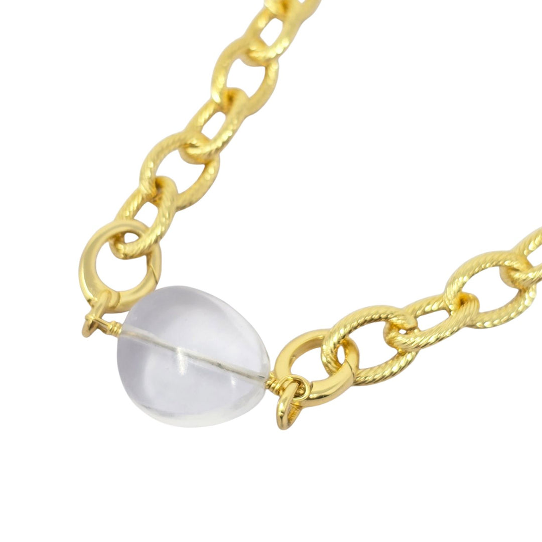 Diamond April Birthstone Statement Pendant Necklace