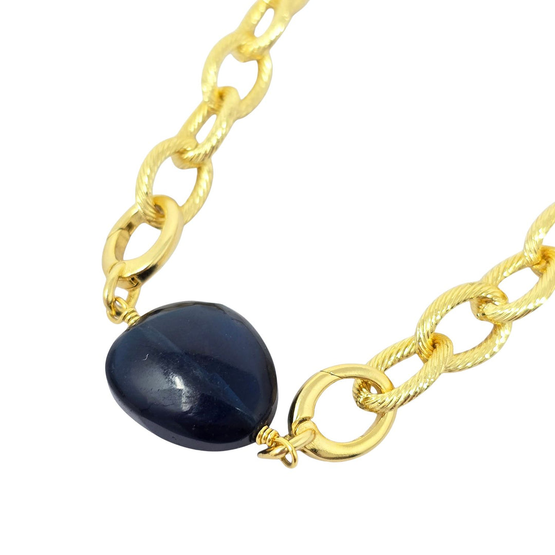Sapphire September Birthstone Statement Pendant Necklace