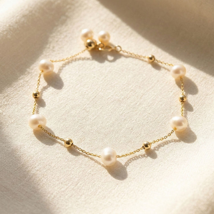 Natural Freshwater Pearl Bracelet Bridesmaid Gift