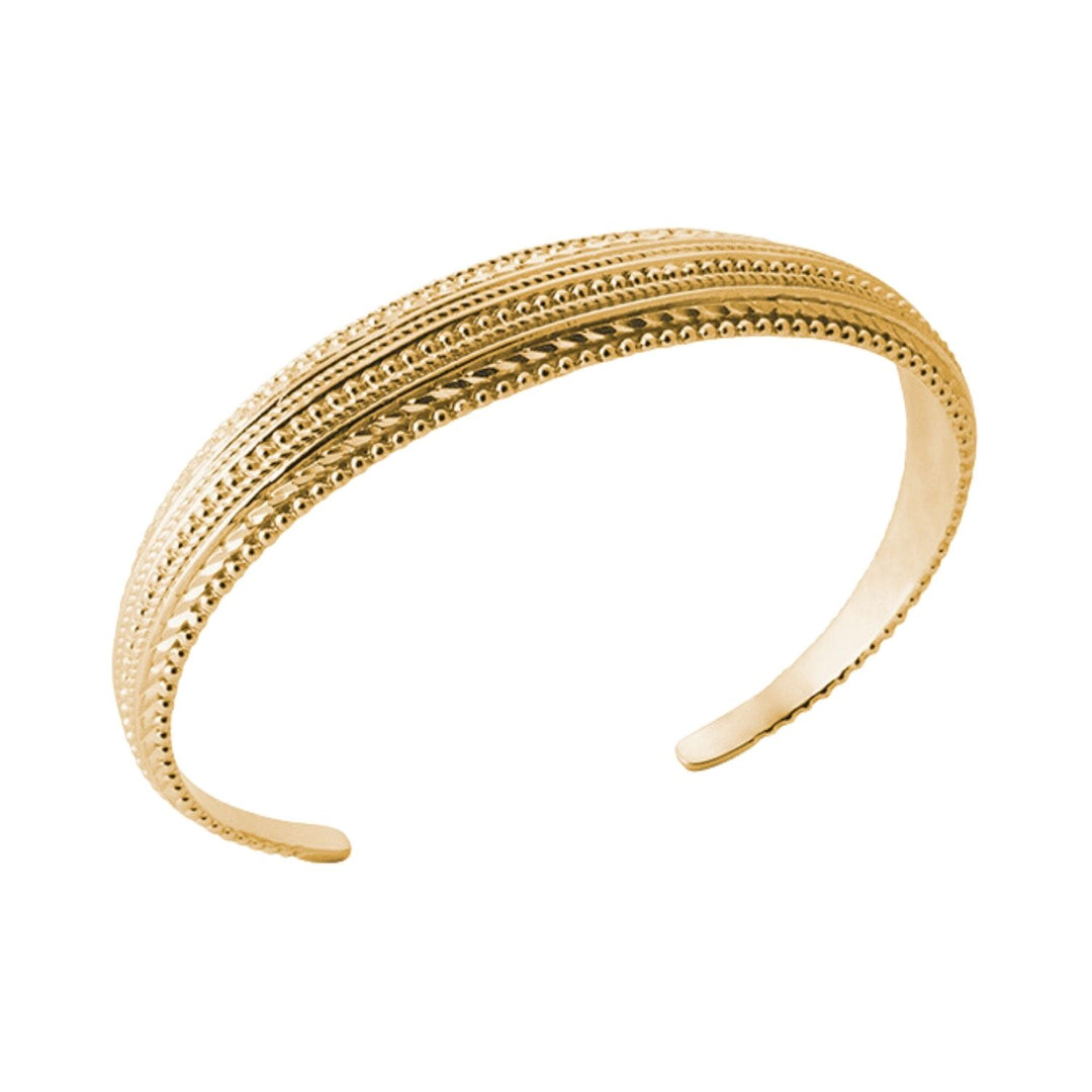 18ct Gold Vermeil Luxury Classic Adjustable Bangle
