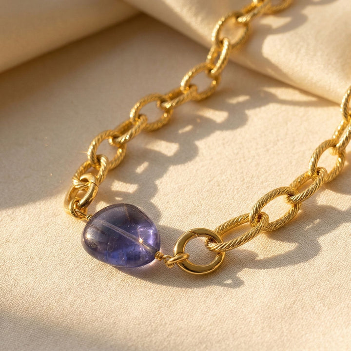 Alexandrite June Birthstone Statement Pendant Necklace