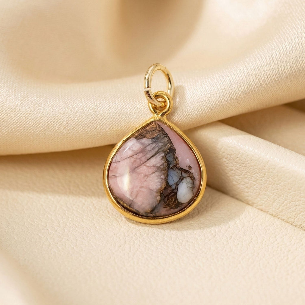 18ct Vermeil Round Bezel Pendant
