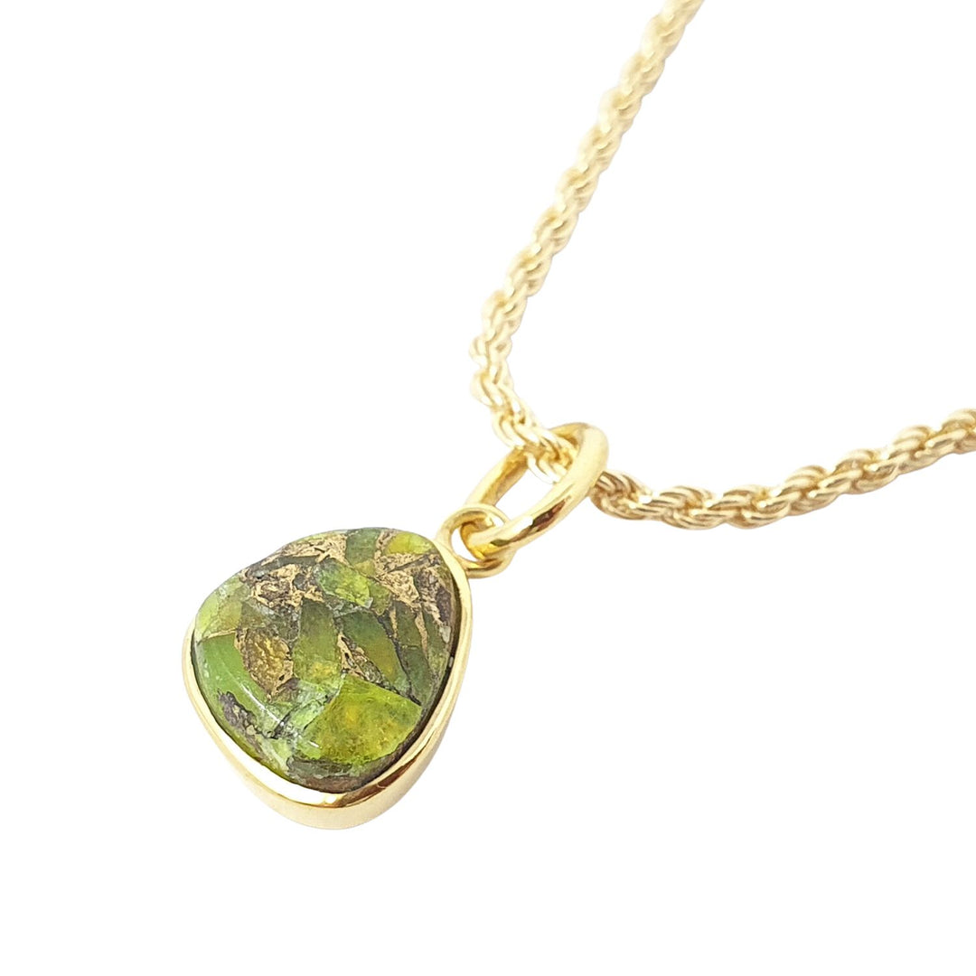 Statement Gold Vermeil Plated Peridot August Birthstone Crystal Rope Necklace