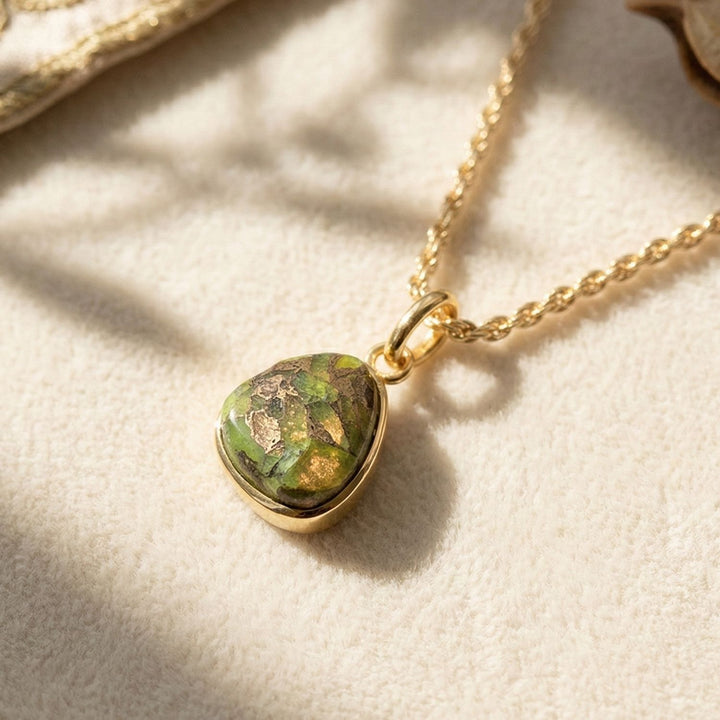 Statement Gold Vermeil Plated Peridot August Birthstone Crystal Rope Necklace