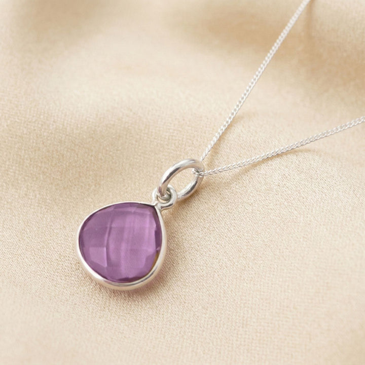 Alexandrite Colour Changing Sterling Silver June Birthstone Necklace