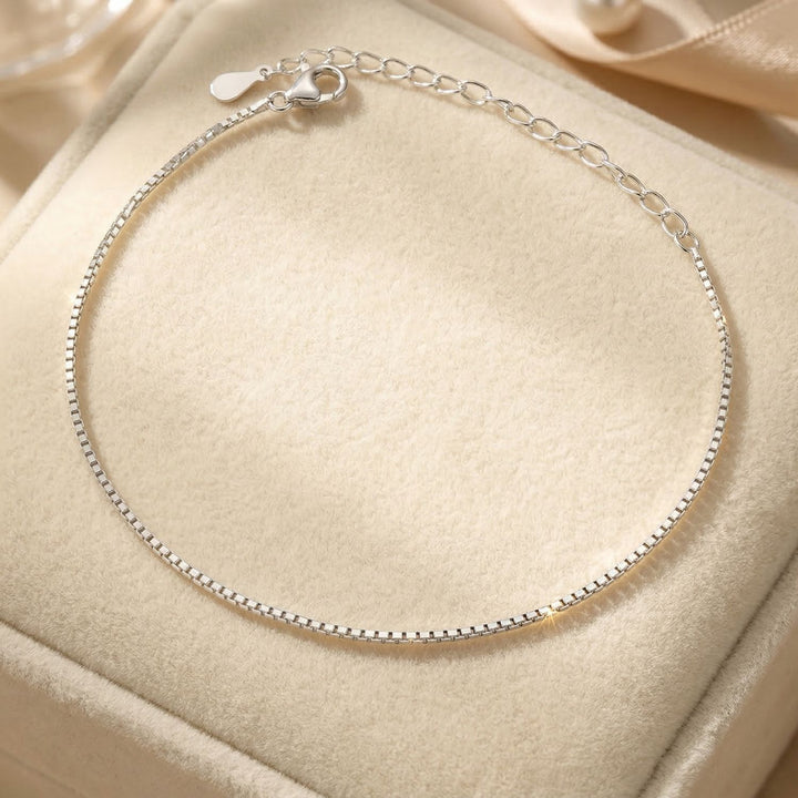 Silver Everyday Minimalist Box Chain Bracelet