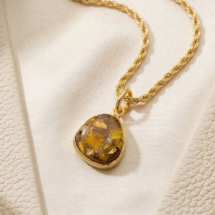 Gold Vermeil Citrine Birthstone Rope Necklace