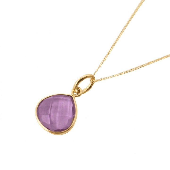 18ct Gold Vermeil Alexandrite Colour Changing June Birthstone Necklace