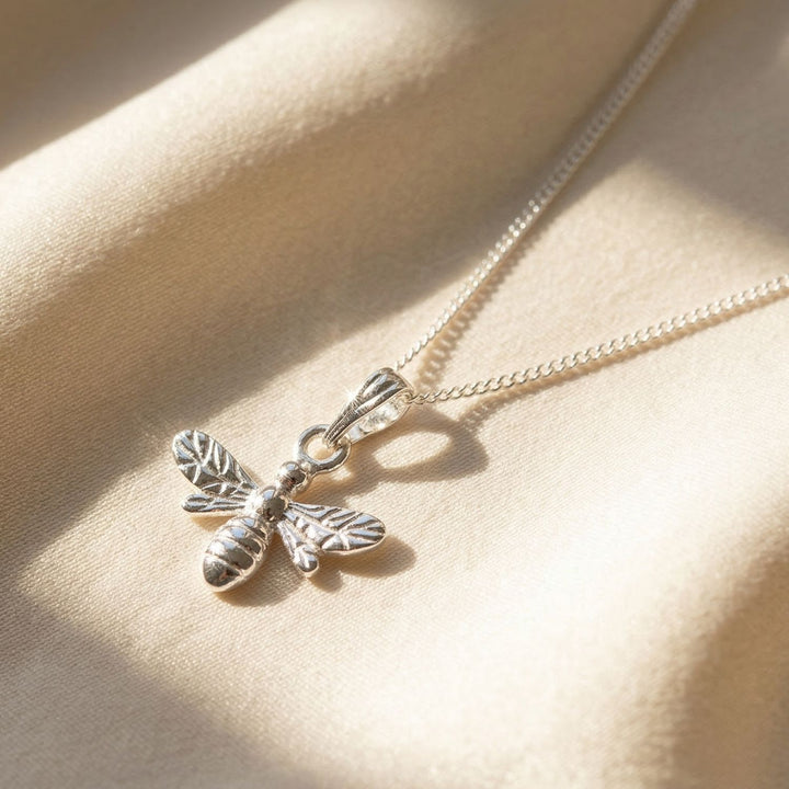 Dainty Minimalist Butterfly Pendant Silver Necklace