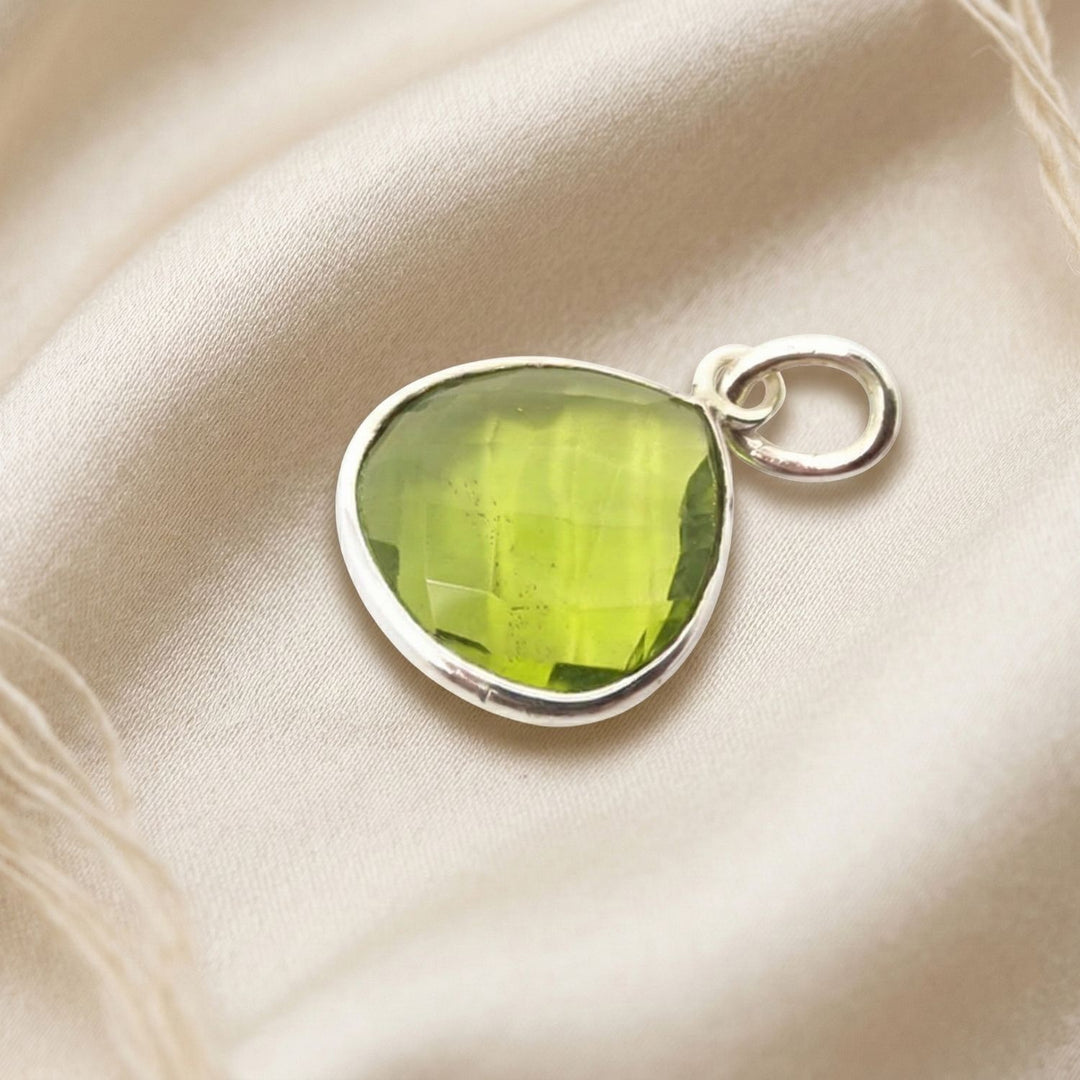 Sterling Silver Peridot August Birthstone Pendant
