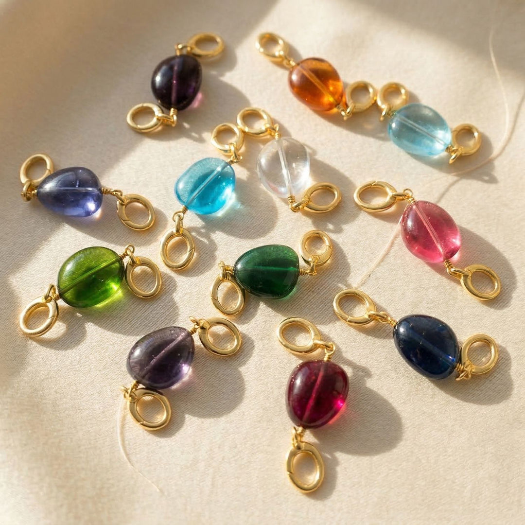 Statement Personalised Birthstone Charm Bracelet